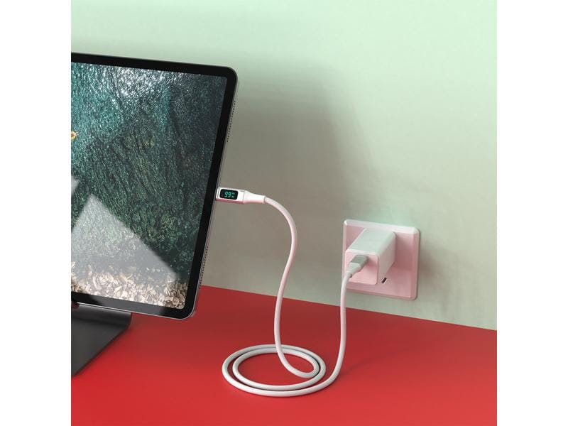 4smarts USB 2.0-Kabel DigitCord bis 100W USB C - USB C 1.5 USB-C auf USB-C Kabel DigitCord 100W 1.5m weiss