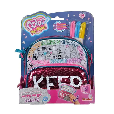 Simba Color Me Mine Swap Pocket Bag Tasche mit Wendepailletten zum Bemalen