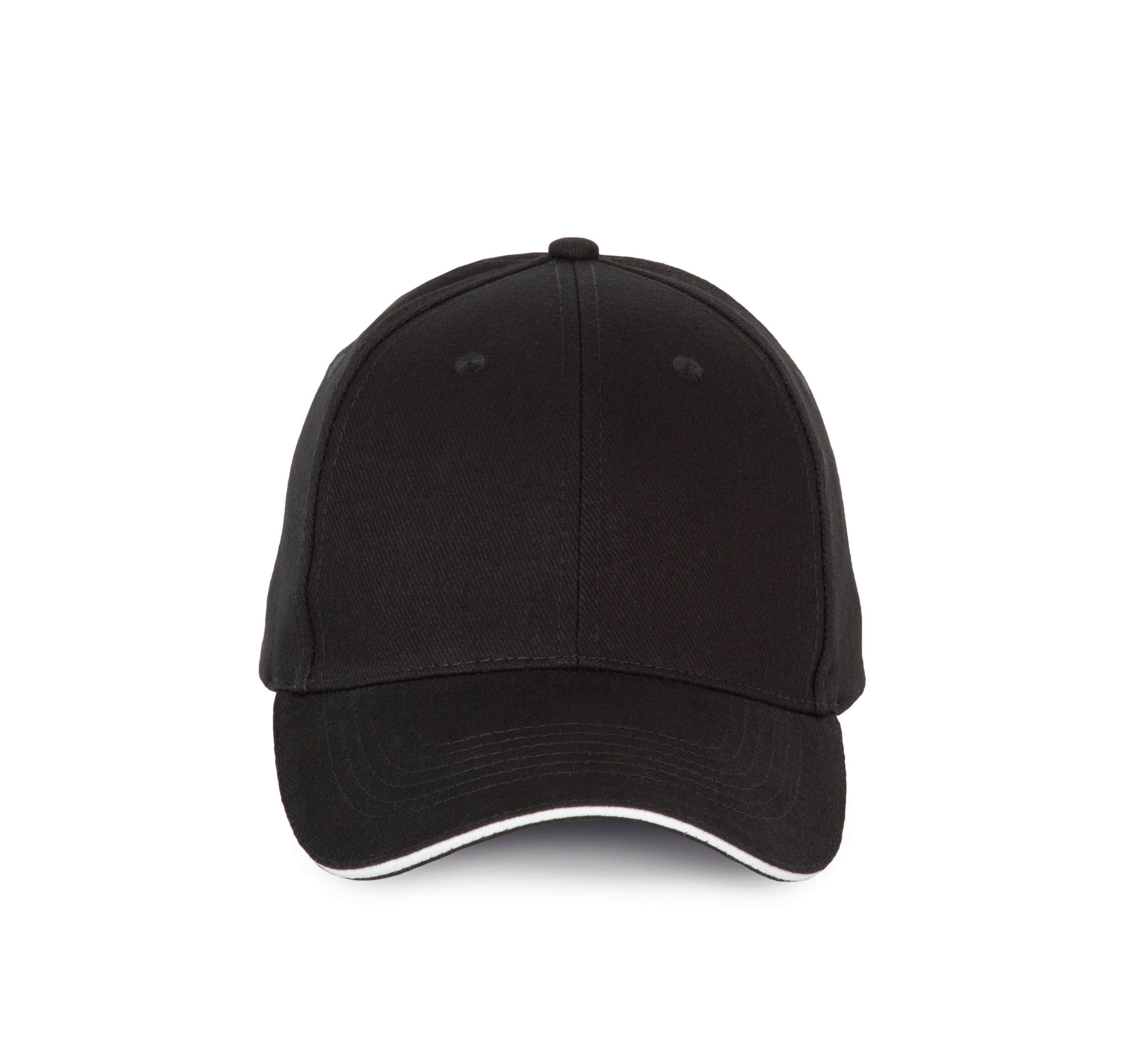 K-up KP185 - Casquette avec visière sandwich contrastée - 6 panneaux