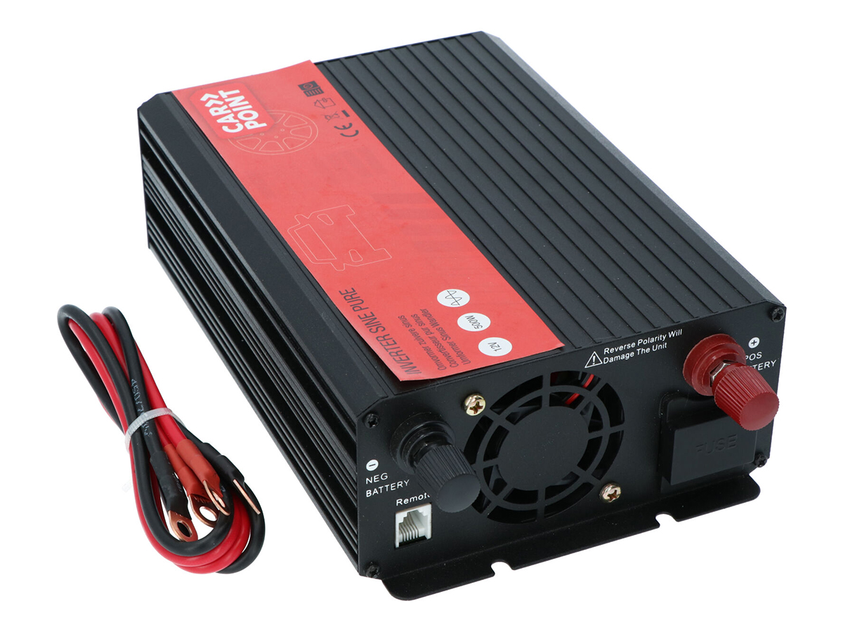 Carpoint 12V>230V Frans Pure Sinus Omvormer - 500 Watt