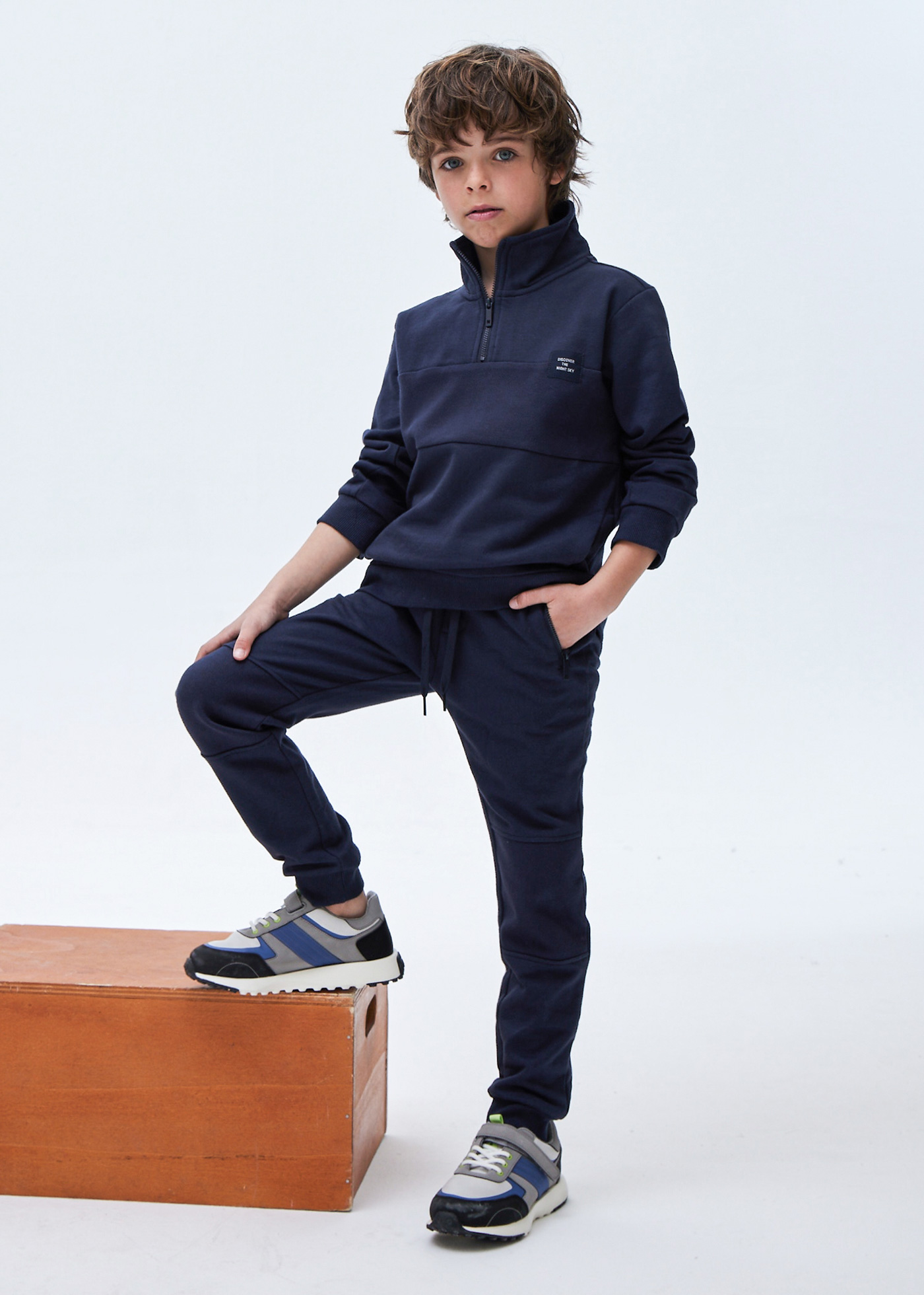 Moletom gola alta infantil