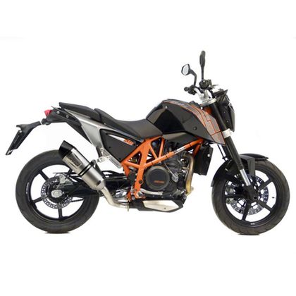 Silencieux Leo Vince LV ONE embout carbone - Gris