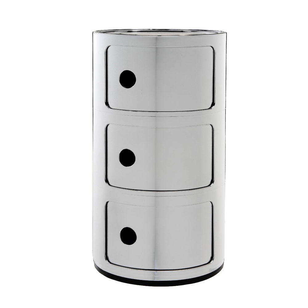Kartell Componibili Kast Ã 32 cm - 3 Modules - Chrome