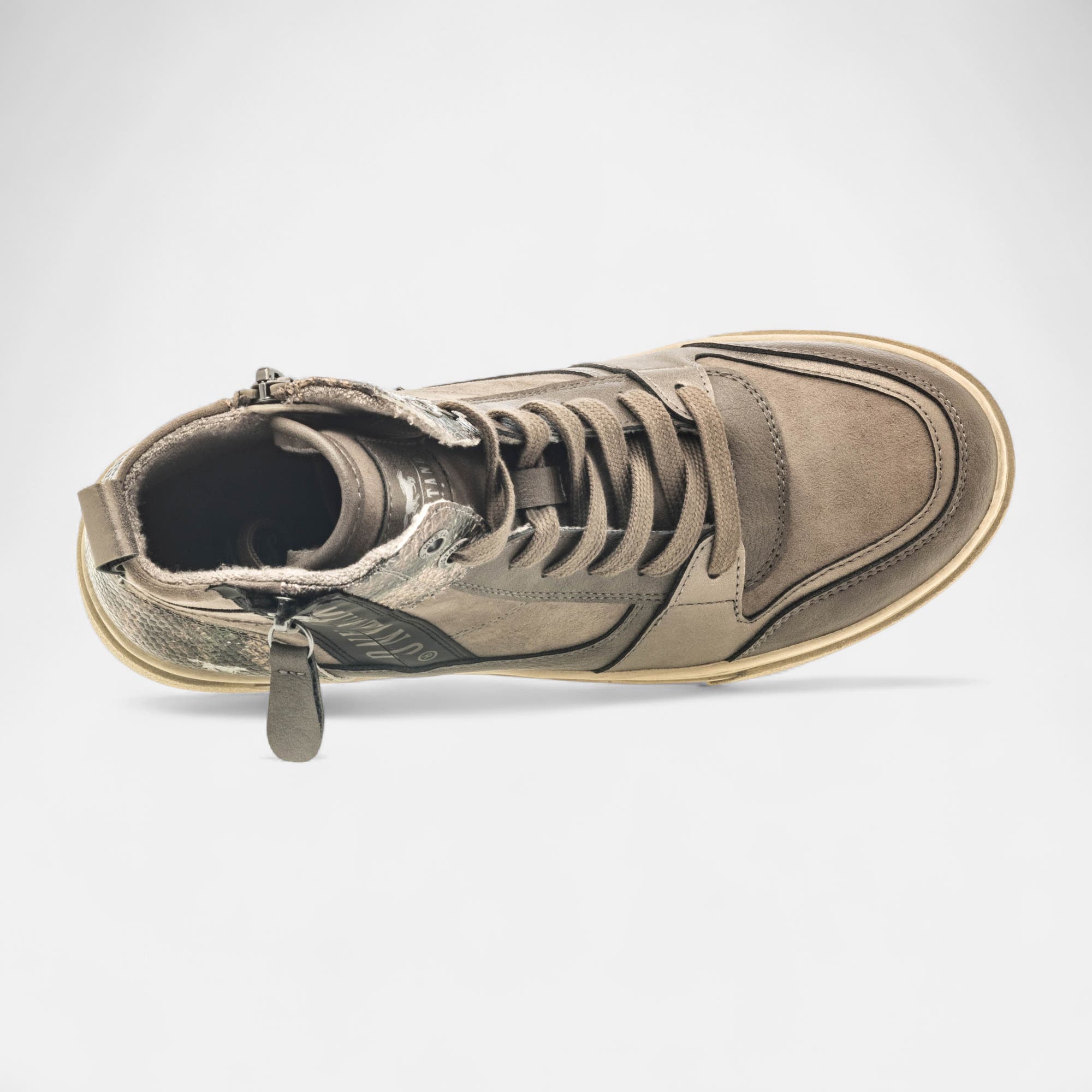 Baskets hautes Femme gris