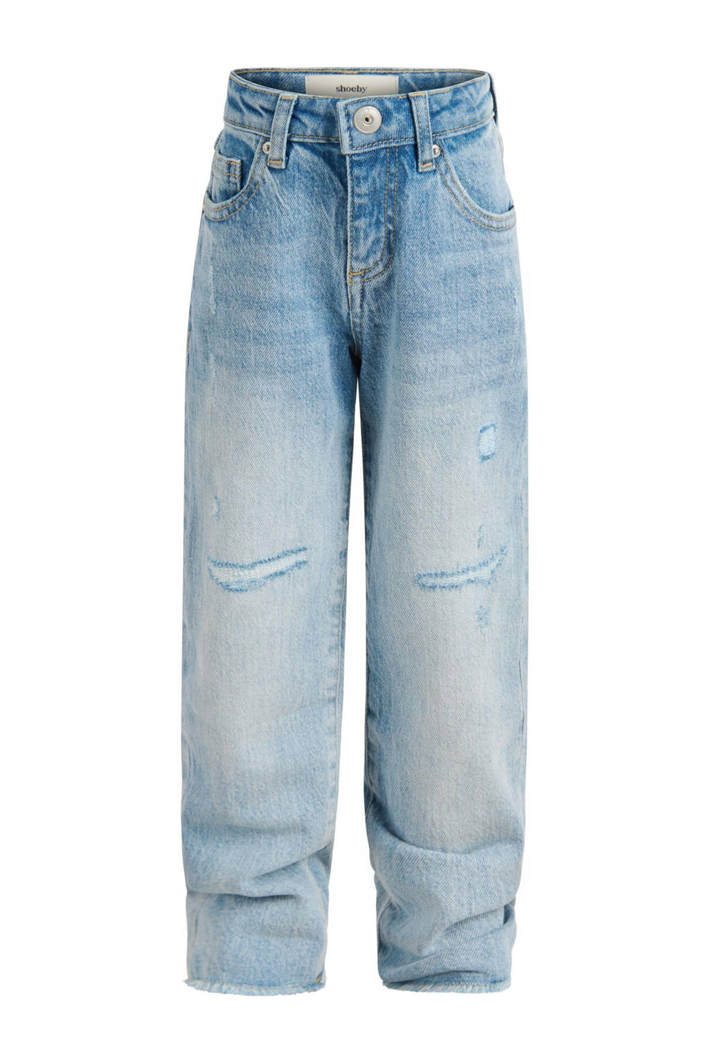 Shoeby straight high waist medium blue denim