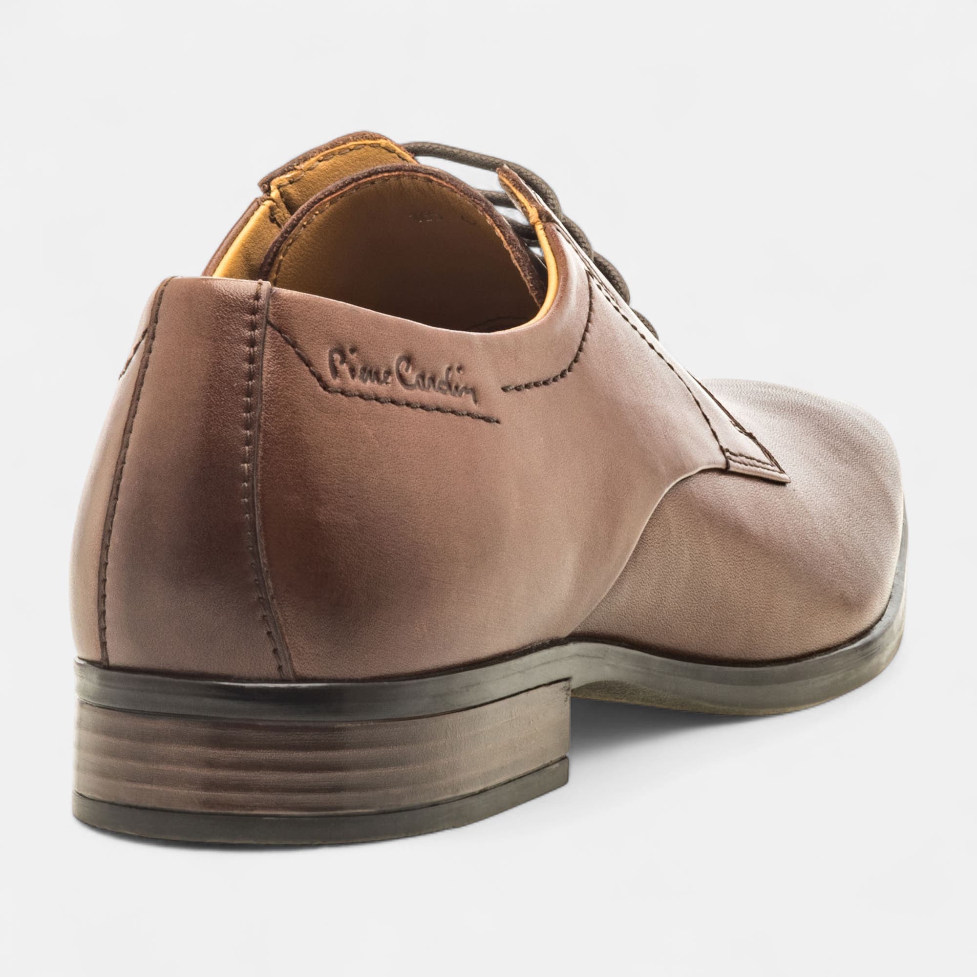 Derbies Homme en cuir cognac