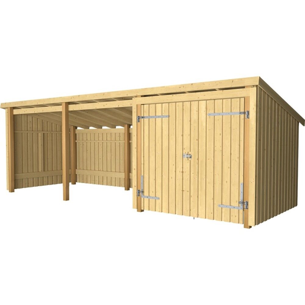 REDSKAPSBOD PLUS NORDIC DOBBELDØR 14M²