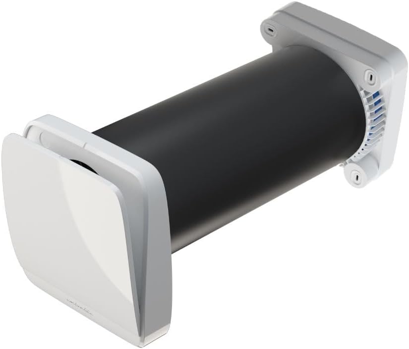 Südwind: Ambientika WIRELESS+ dezentrale Wohnraumlüftung mit Wärmerückgewinnung (93%), 160 mm, mit Fernbedienung. 60m³/h,