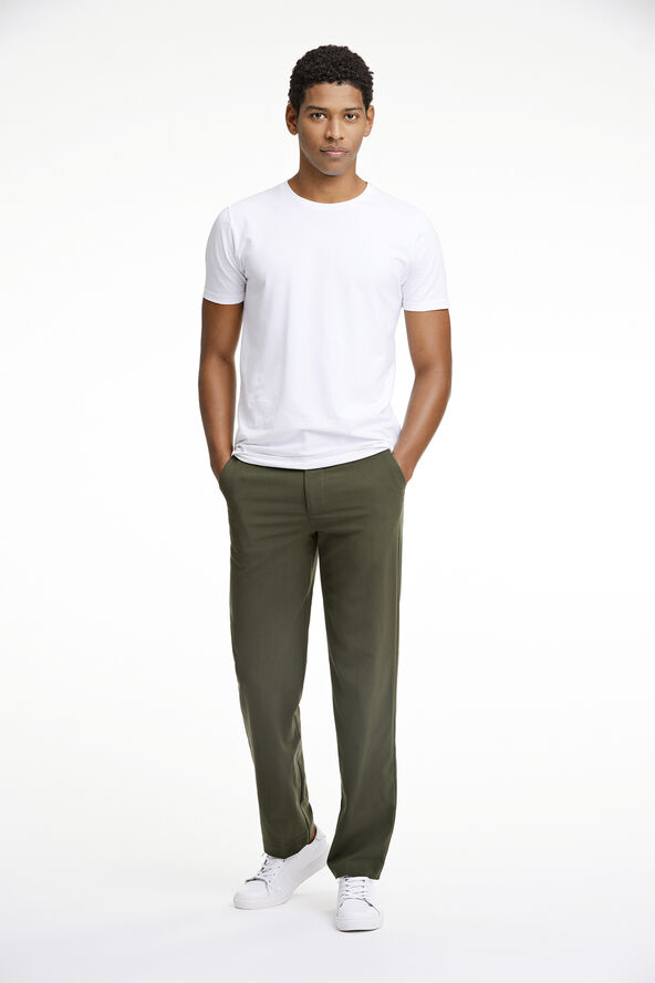 Lindbergh Relaxed fit formal pants Wood green