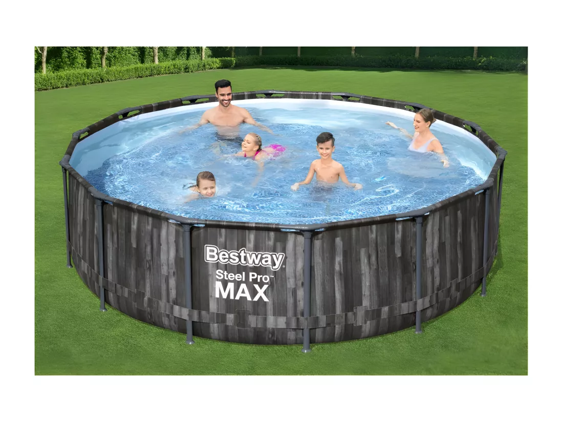 Piscine hors sol Steel Pro Max - 427 x 107 cm - Filtre à cartouche
