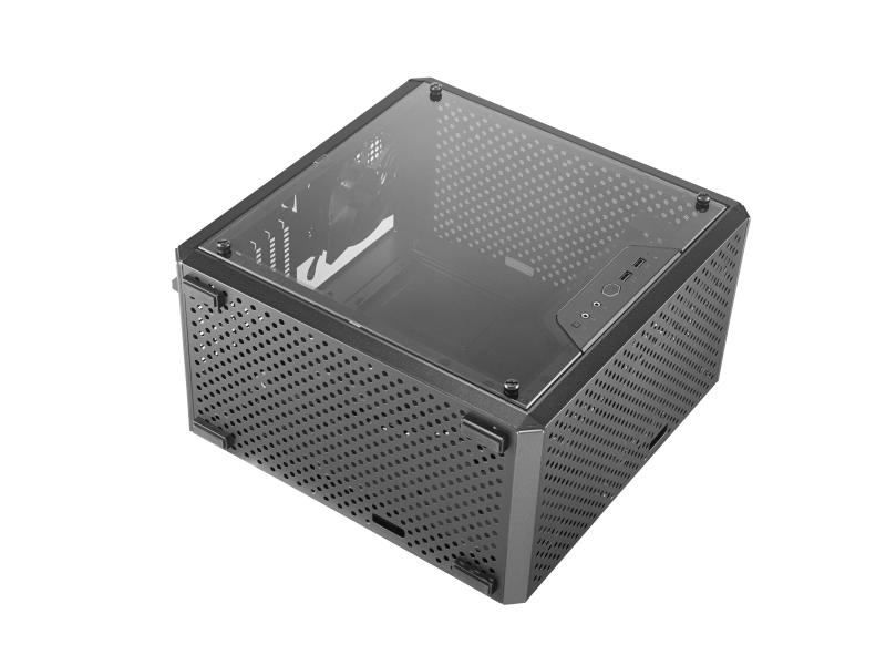 Cooler Master PC-Gehäuse MasterBox Q500L Flexibel gestaltbarer Mid-Tower mit Mini-Tower Abmessungen