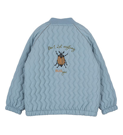 Mikk-Line Bomberjacke - Faded Denim m. Beetle