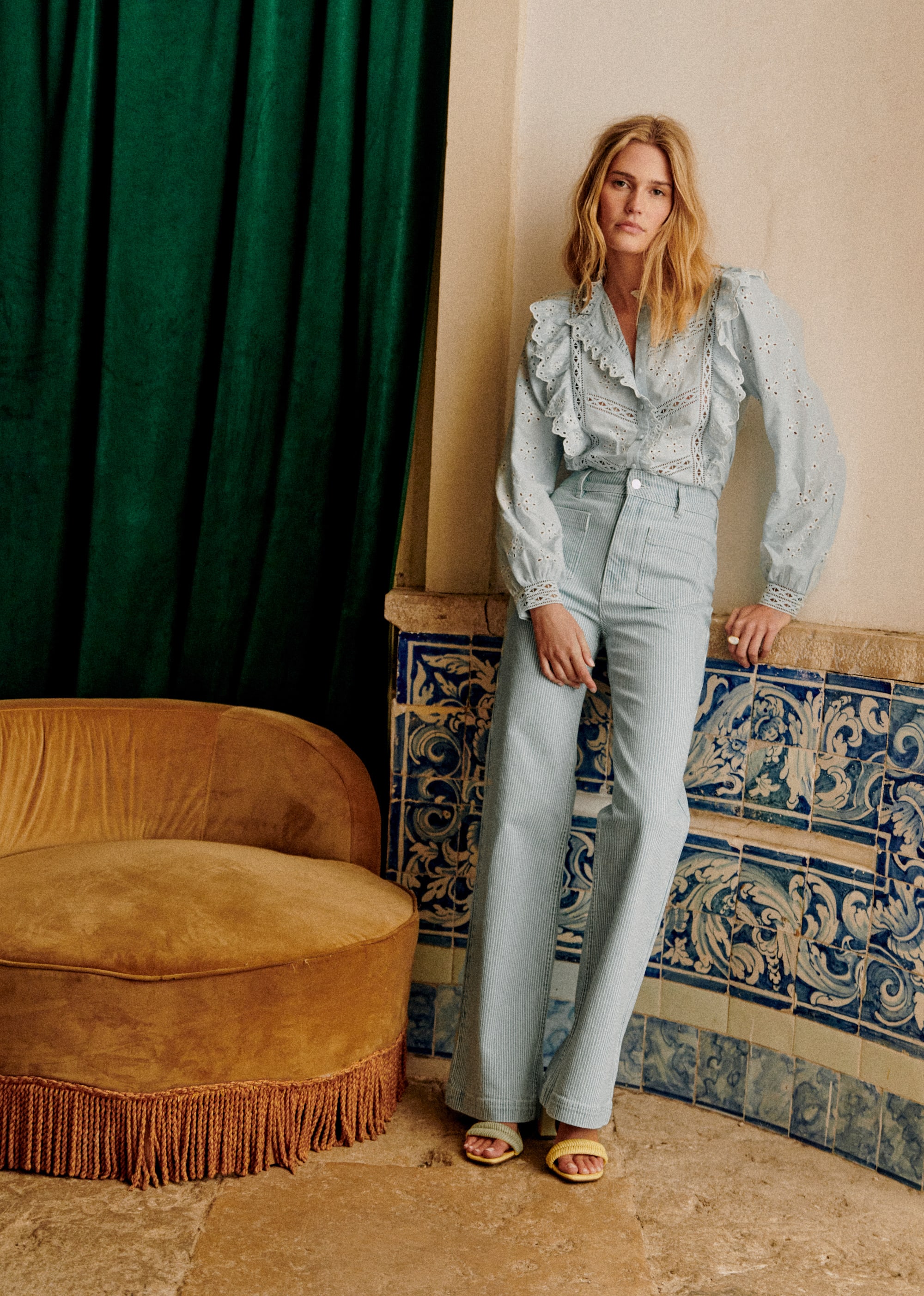 Chemise Irma - Bleu clair écru - E-SHOP/CHEMISES & BLOUSES 5905244