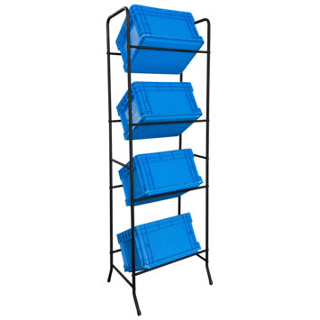 Krattenrek zwart 160x53x40 cm 35 kg
