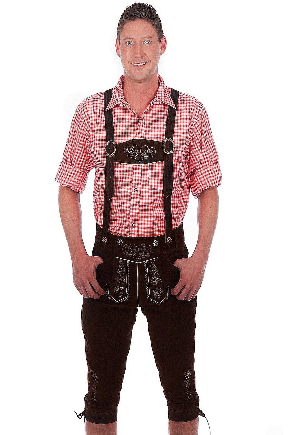 Trachtenlederhose Kniebundhose
