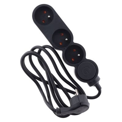otio Home - Multiprise avec interrupteur 3 prises - 1,5 m