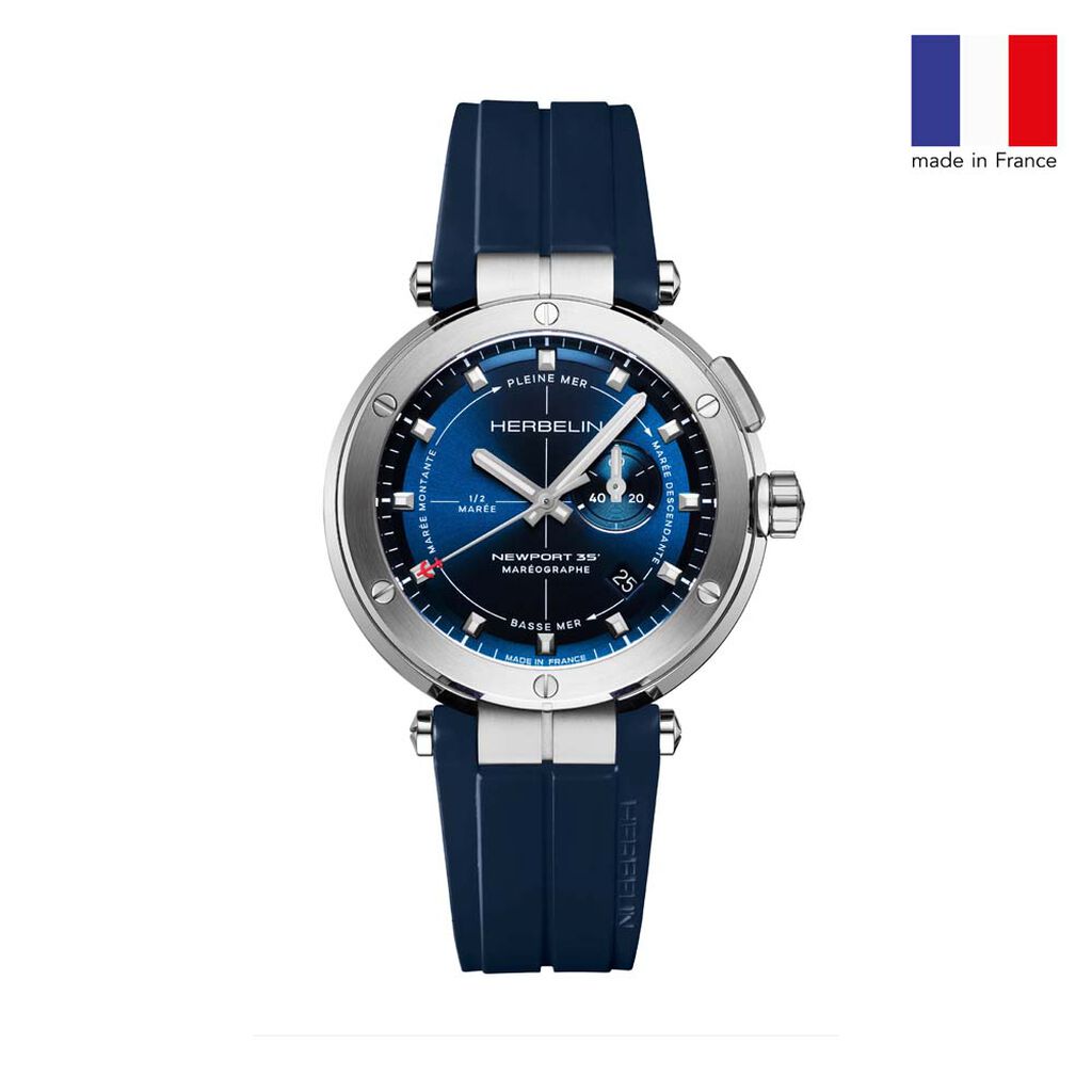 Montre Michel Herbelin Newport Mareographe Bleu