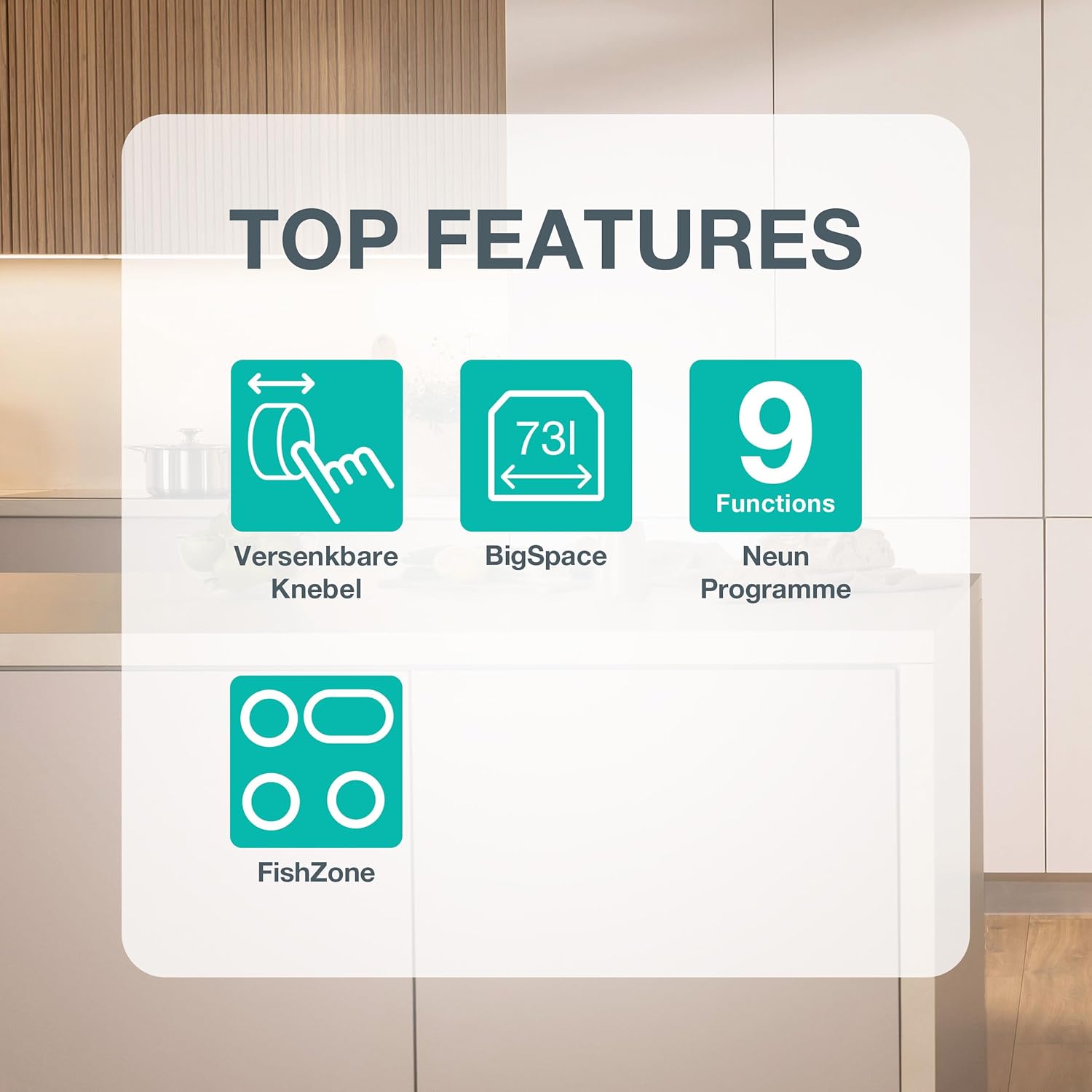 Gorenje Einbau-Herd-Set Inox Air Set mit Glaskeramik-Kochfeld, Heißluft, 73 Liter, 250° max. Ofentemperatur, MultiAir Technologie, 9 Funktionen, Bräterzone, Mininmale Einbaunische (HxBxT): 60x56x58cm