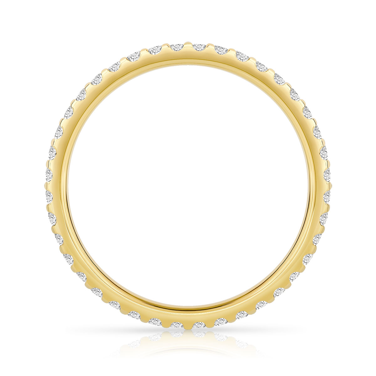 Alliance or 750 jaune diamant