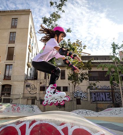 Rollerblade Rullesk?jtes?t - Fury Combo - Hvid/Pink