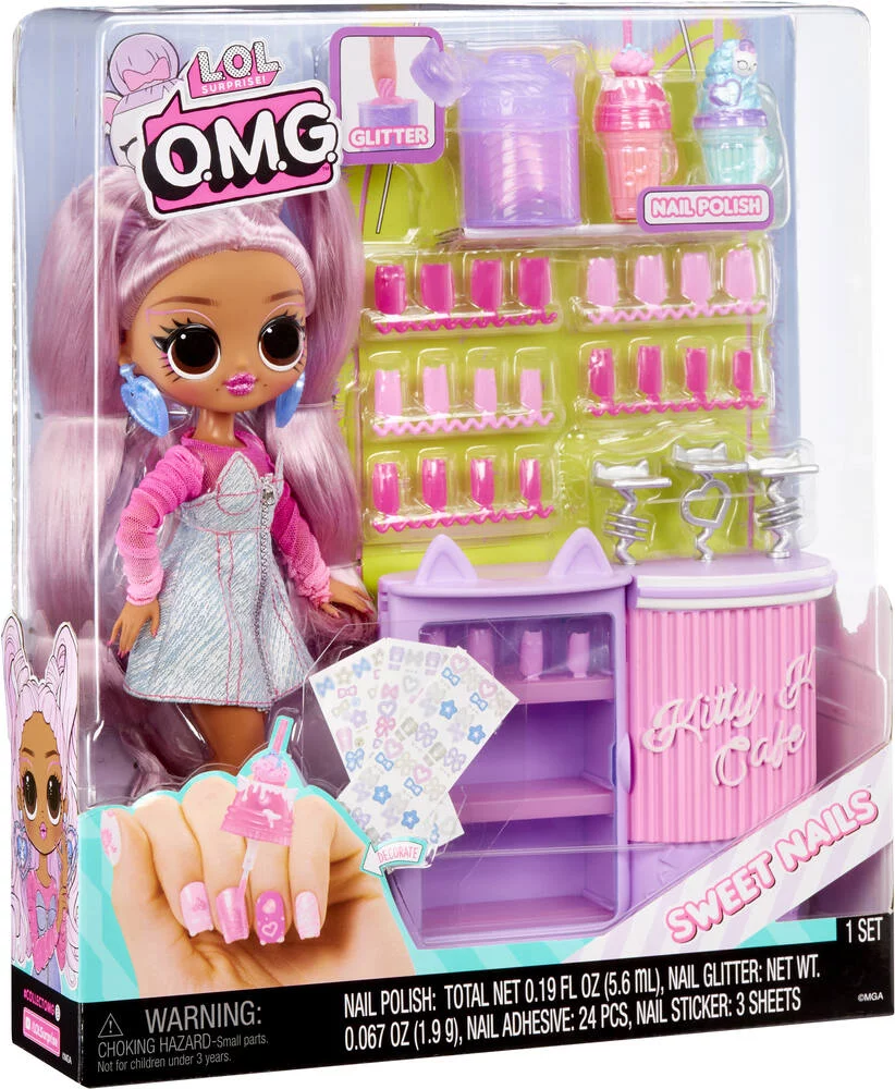 LOL SURPRISE -  OMG SWEET NAILS™ - POUPEE MANNEQUIN KITTY K CAFE 24cm