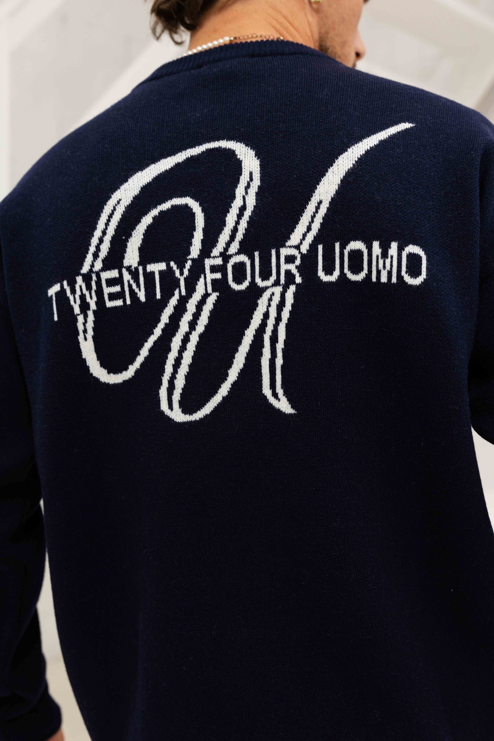24 Uomo Knitted Trainingspak Heren Navy