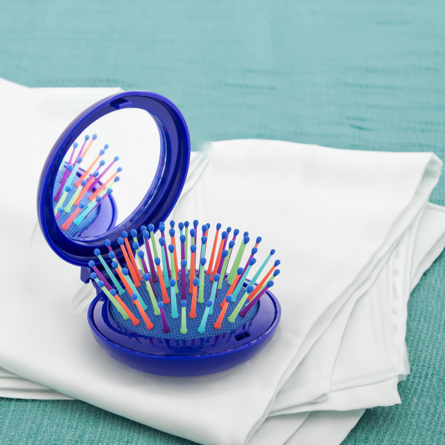 Brosse à cheveux avec miroir - Lady Retro