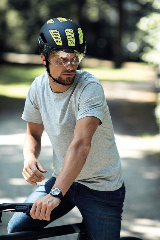Abus - Hyban 2.0 Ace - Fietshelm - Titan - Kunststof