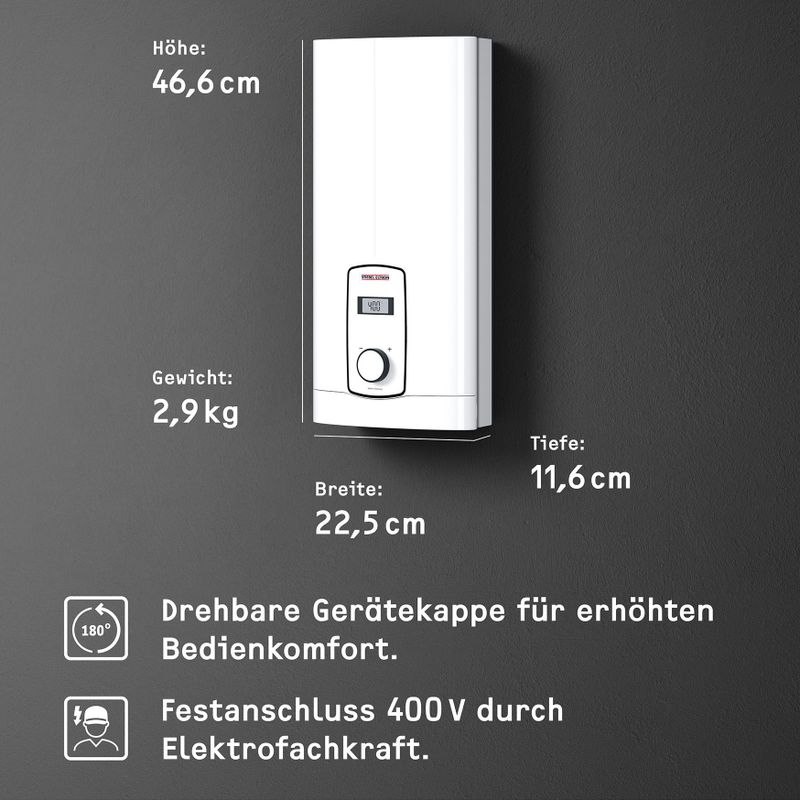 Stiebel Eltron - DHB-E 27 LCD - Doorstroomboiler - Energielabel AA