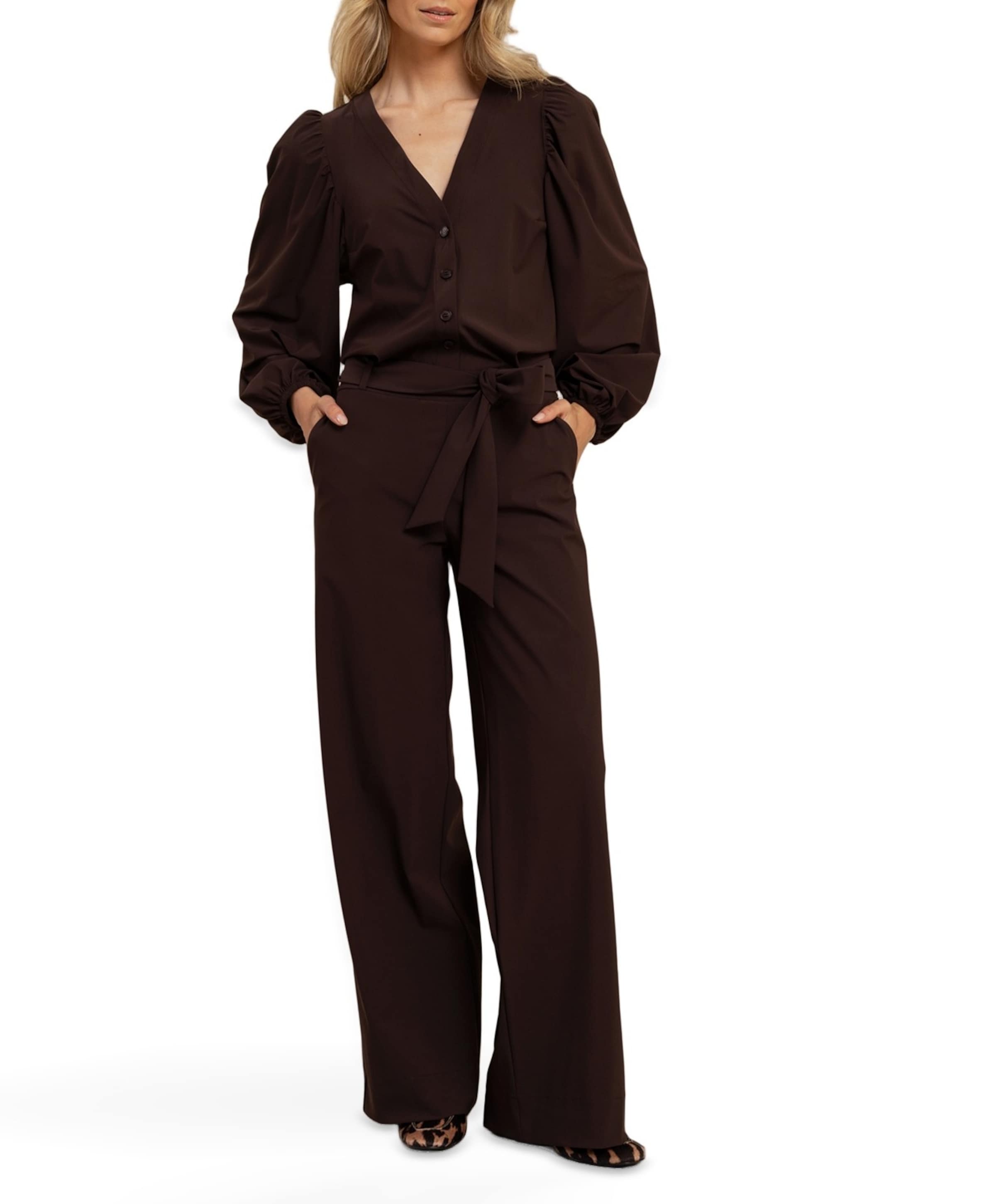 Studio Anneloes Cherie dames jumpsuit bruin