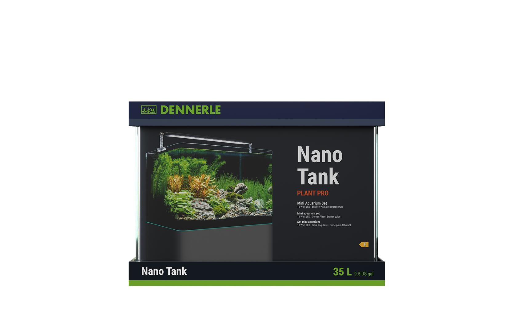 Aquarium Nano Tank Plant Pro, 35 l<br>Mini Aquarium Set mit Beleuchtung, Filter und Einsteigerbroschüre