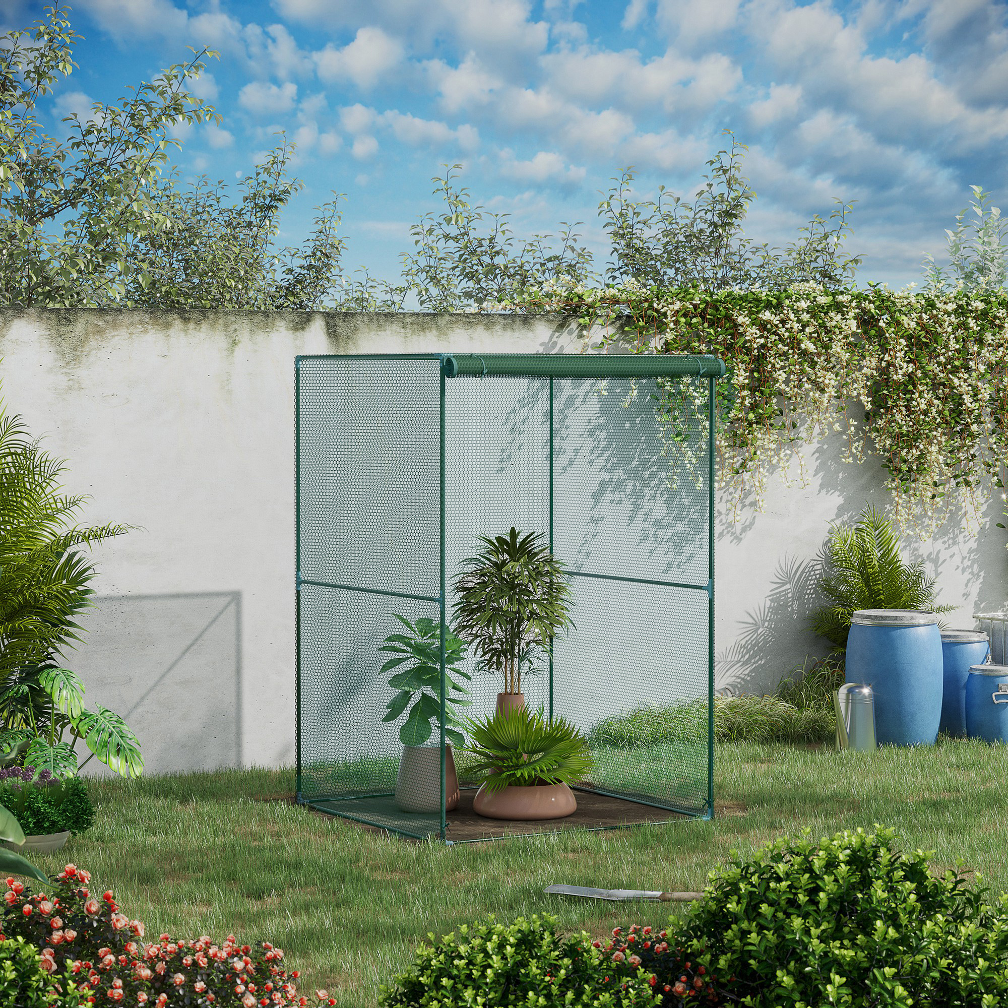 Gaiola de cultivo Outsunny verde escuro