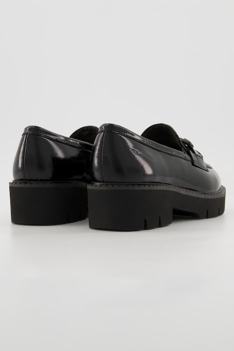 Tamaris Lackleder-Loafer, Wechselfußbett, recycelt