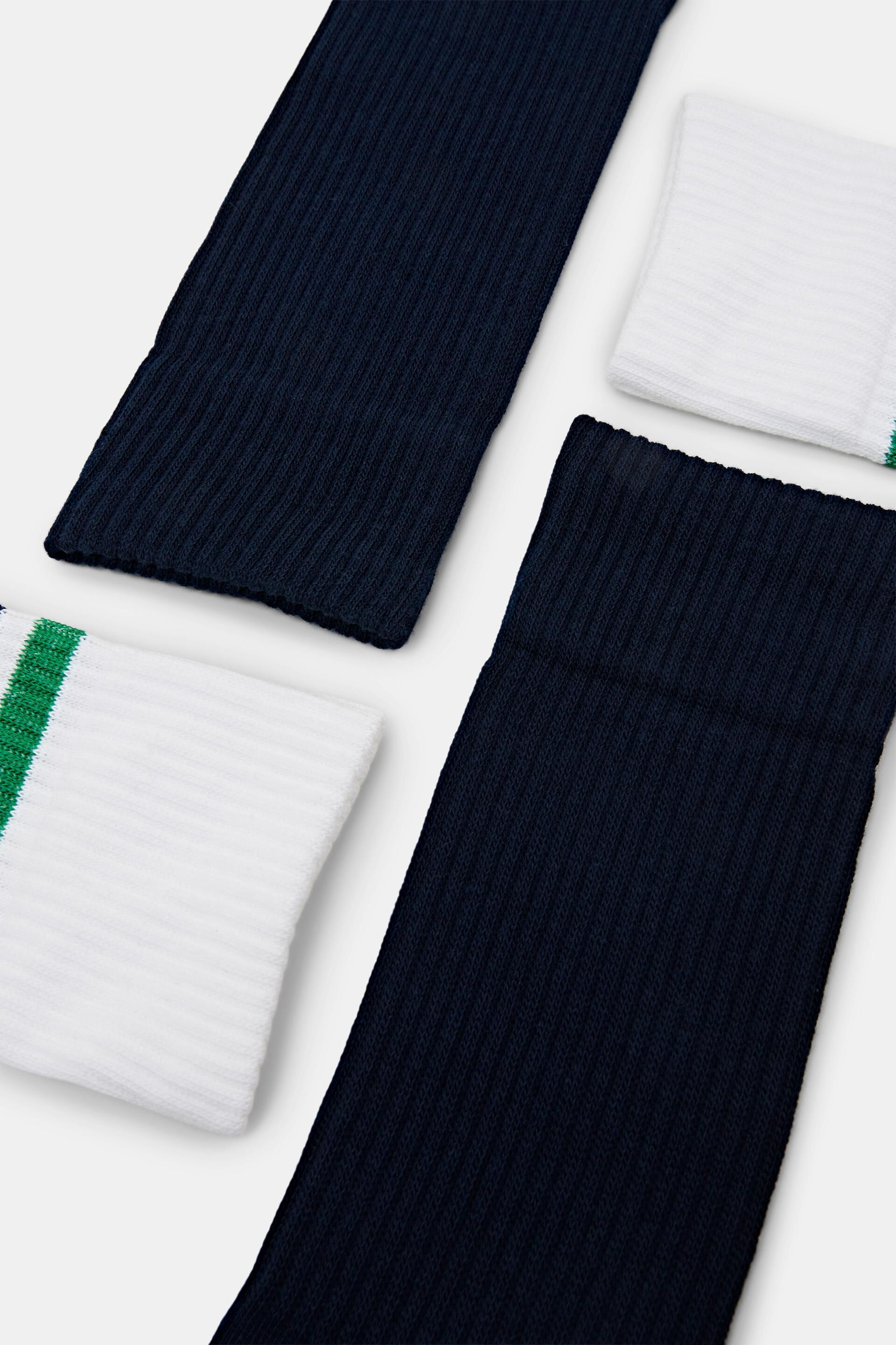 Lot de 2paires de chaussettes de sport, coton biologique