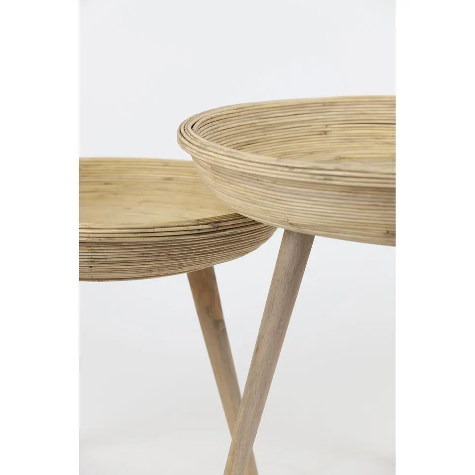 Bijzettafel Colon - Rotan - Ø46 Ø56cm