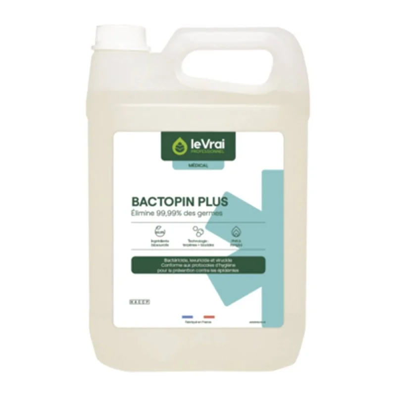 LE VRAI - Détergent Désinfectant - Bactopin plus extra - 5L