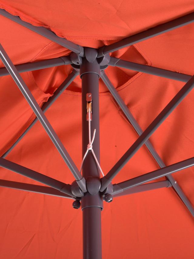 Sonnenschirm Ø 300 cm, 6 Streben, Drehkurbel