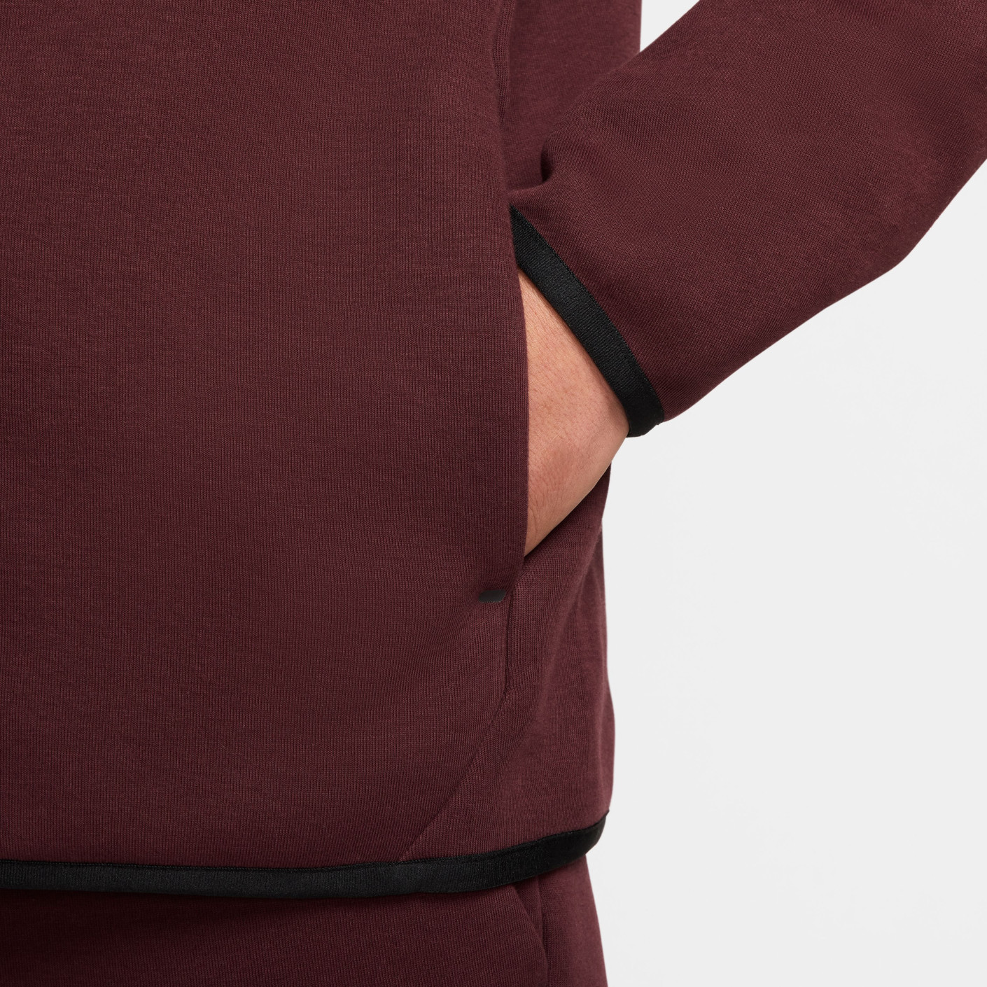 Nike Tech Fleece Sportswear Vest Bordeauxrood Zwart