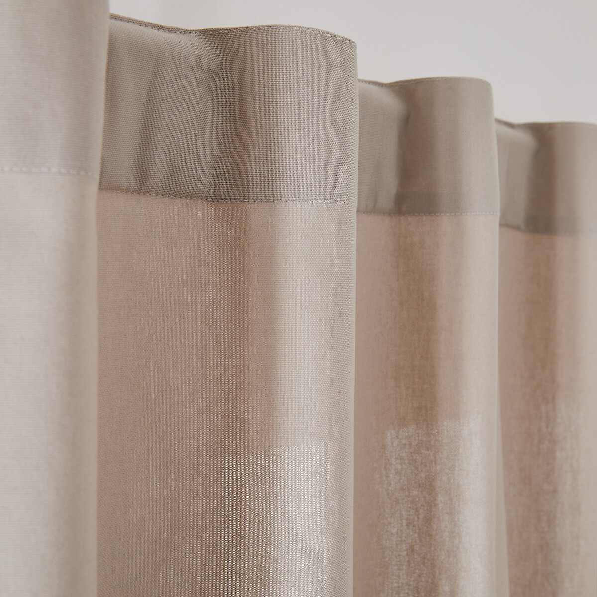 LA REDOUTE INTERIEURS<br>Cortina de algodão com presilhas ocultas, Scénario