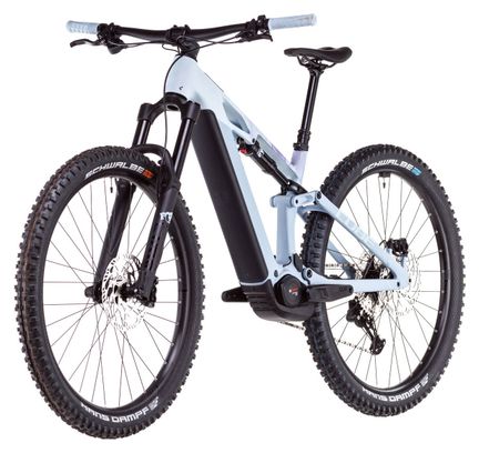 VTT Électrique Tout-Suspendu Cube Stereo Hybrid One44 HPC Race 800 Shimano Deore XT 12V 800 Wh 29'' Bleu Pigeon Art 2025