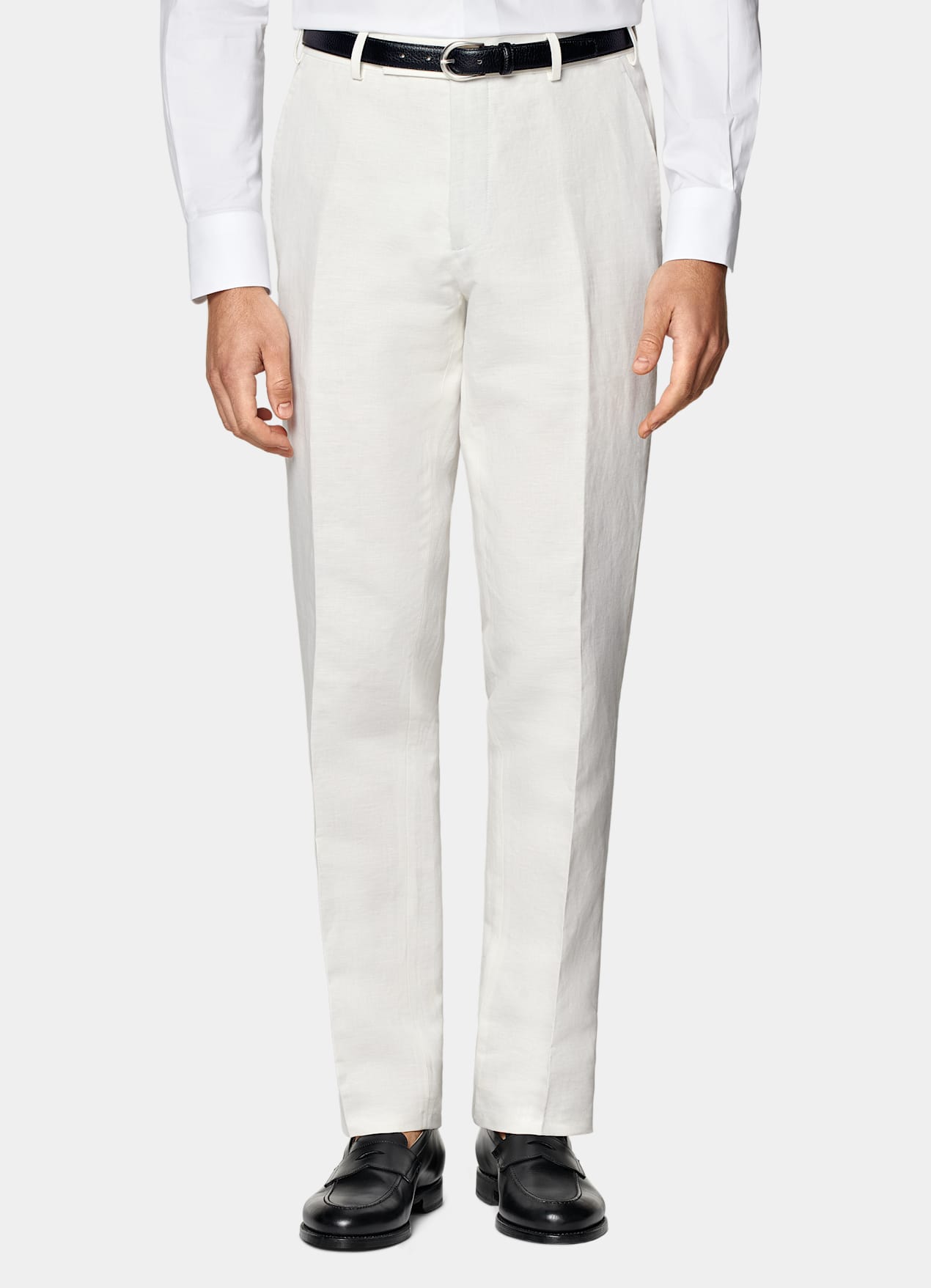 Costume Havana coupe Tailored blanc cassé