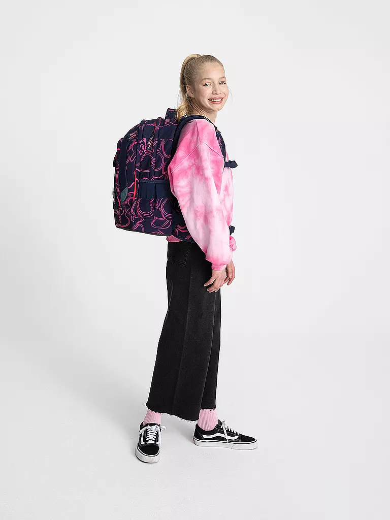 SATCH Schulrucksack Pack - Pink Supreme dunkelblau
