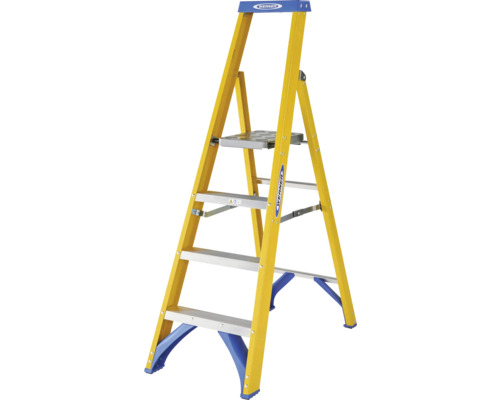 Werner GRP trapladder, 4 sporten, werkhoogte 2,93 m