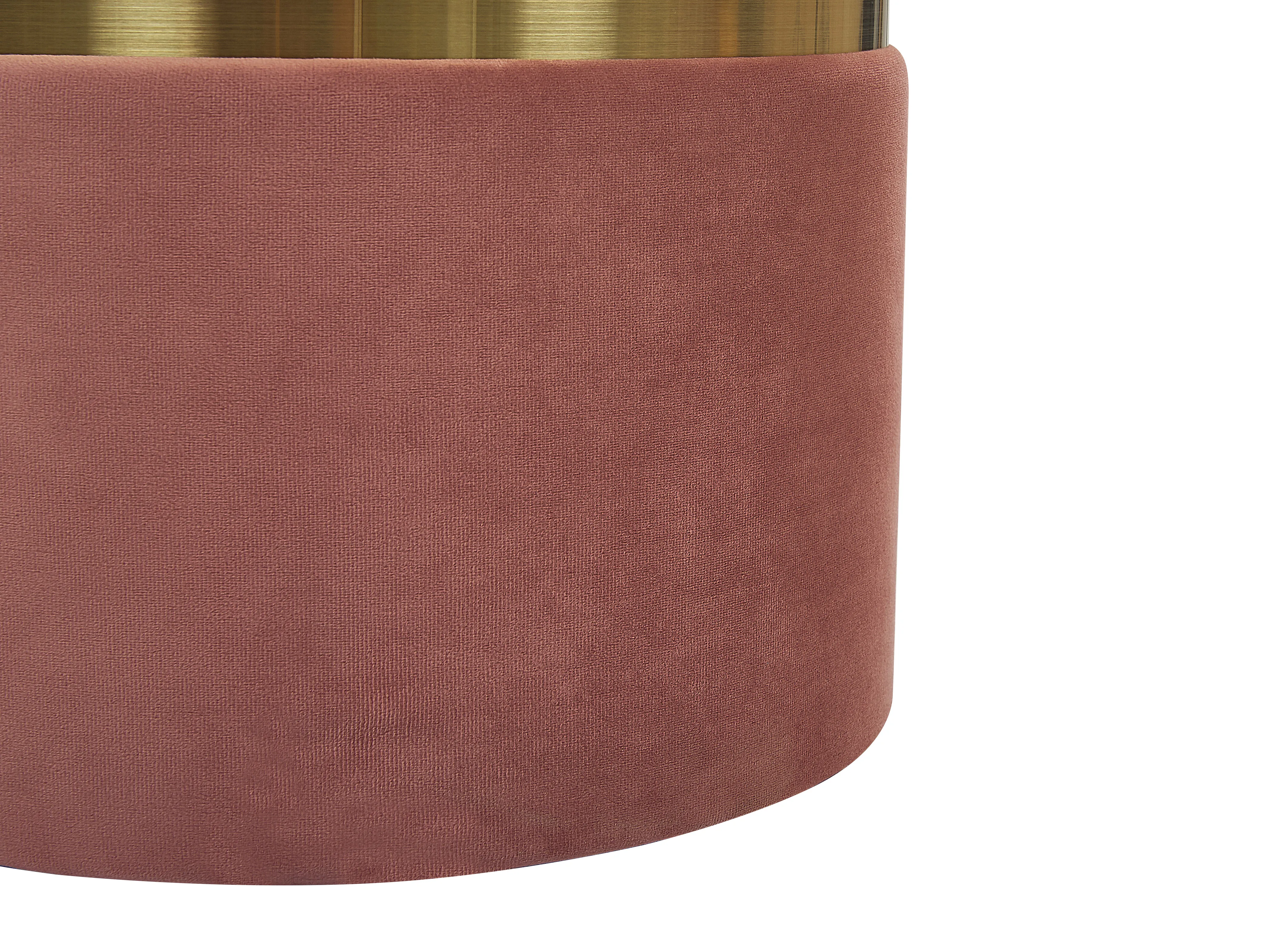 Set van 2 opbergpoefs WICHITA Fluweel Roze