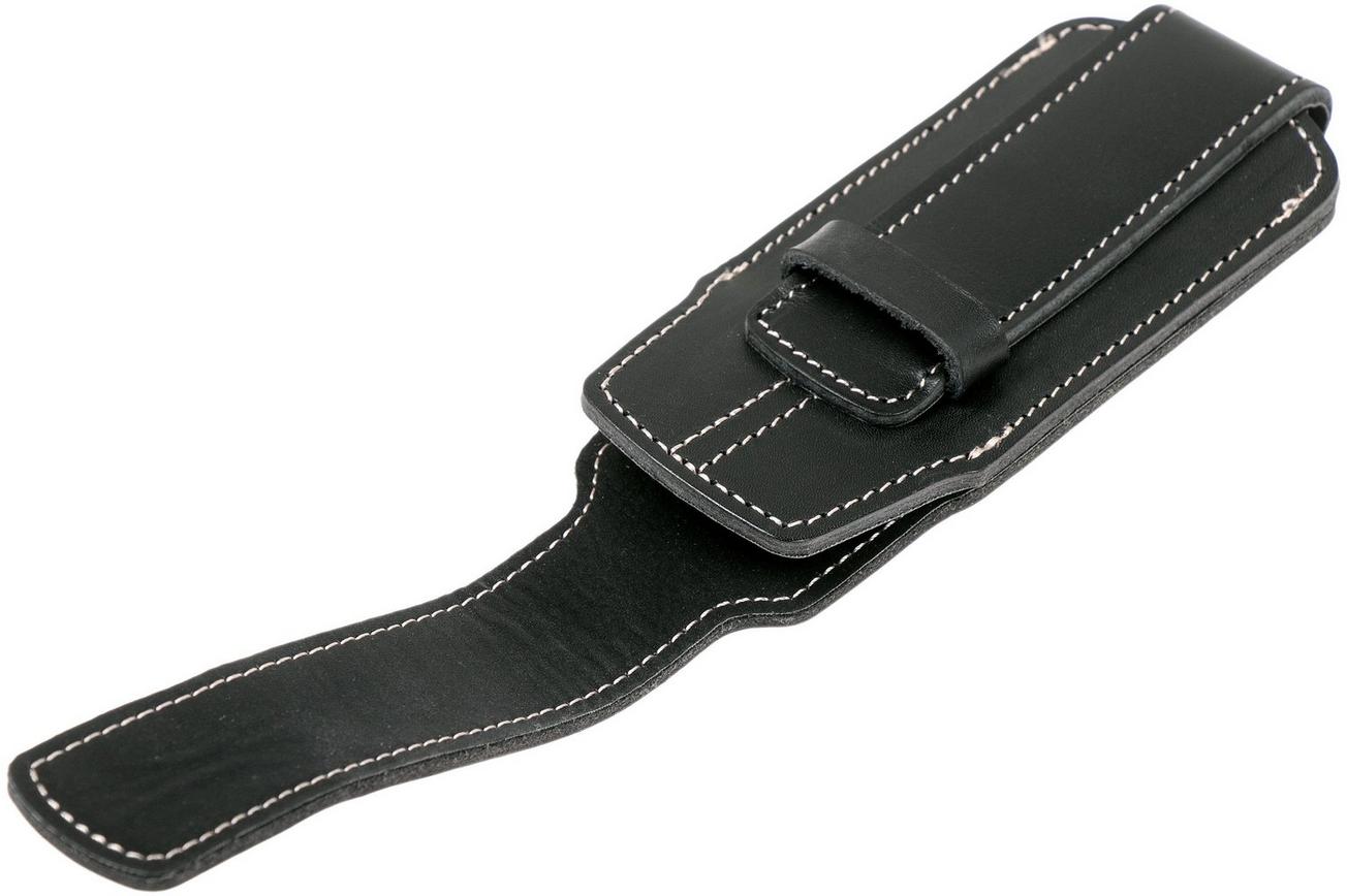 Opinel Chic Black, lederen riemfoedraal