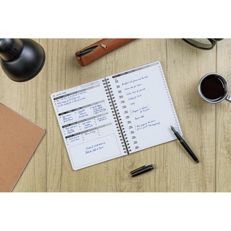 My.daily.planner Age Bag carnet reliure intégrale A5 250 pages détachables - Tabac