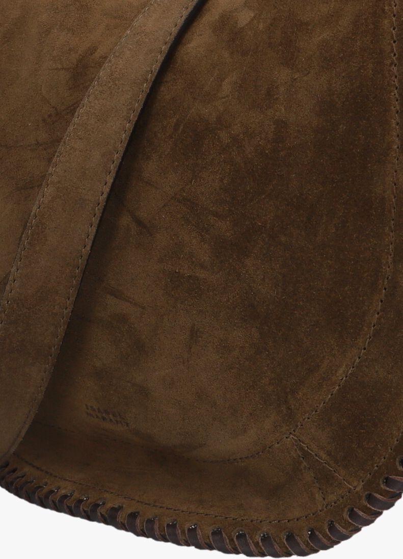 bruine isabel marant handtas oskan sof zip-gz 25pbf0066fb