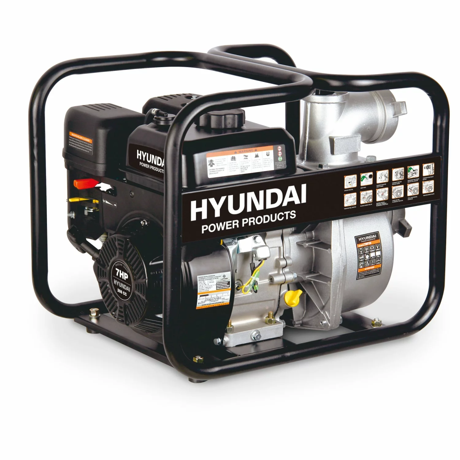 Hyundai 57647 Benzine schoonwaterpomp - 208cc - 1000L/Min