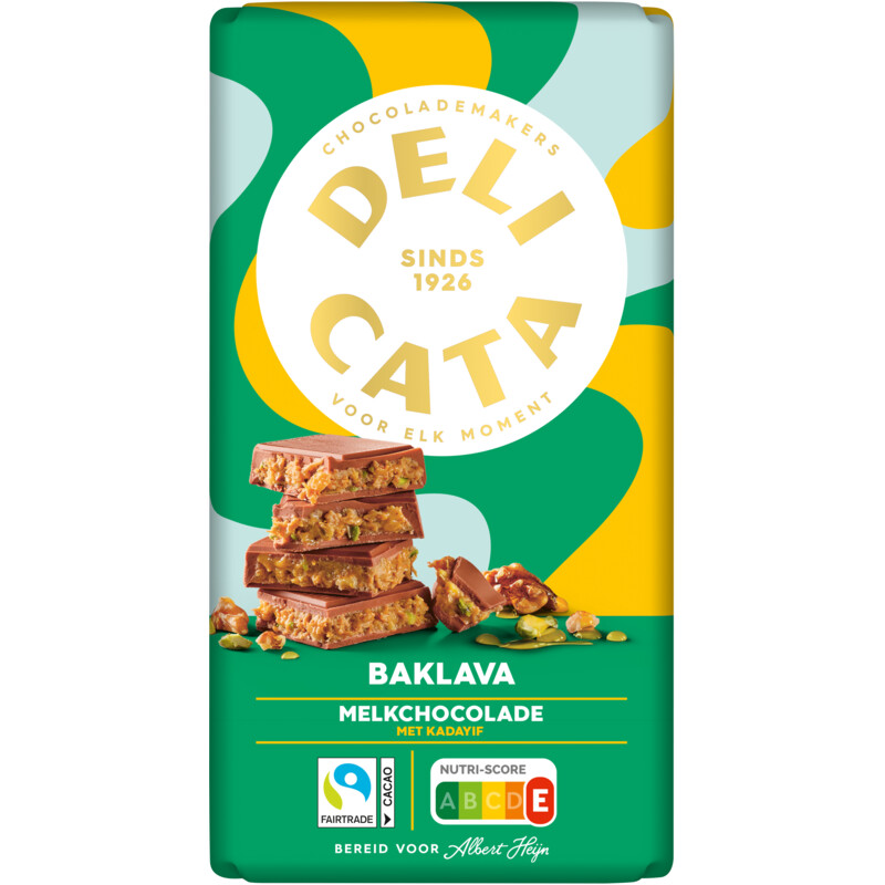Delicata Melk met baklavavulling