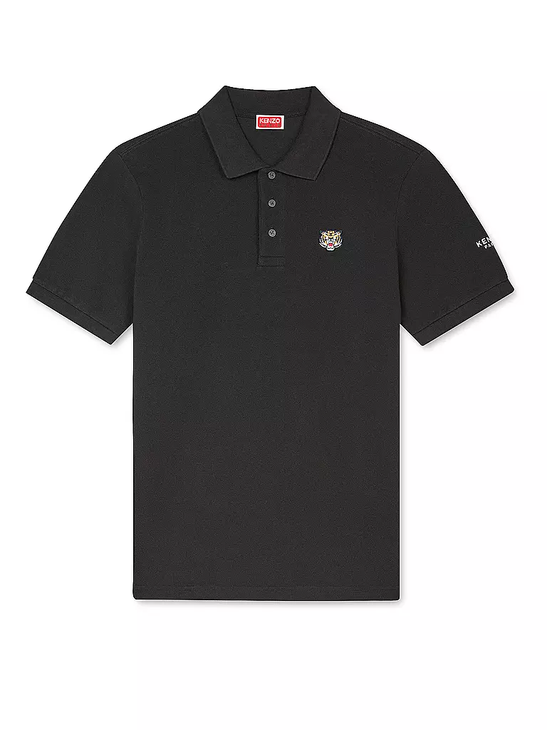 KENZO Poloshirt LUCKY TIGER Slim Fit schwarz